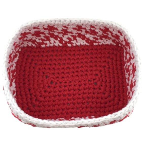 HANDMADE Crochet Basket Rectangular - Picture 5 of 6